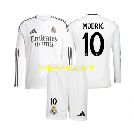 Billiga Fotbollströjor Real Madrid Luka Modrić 10 Barn Hemma tröja 2024/25 Långärmad